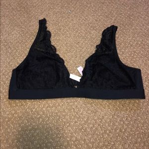 PINK lace bralette size L